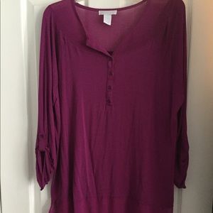 Long sleeve tunic top